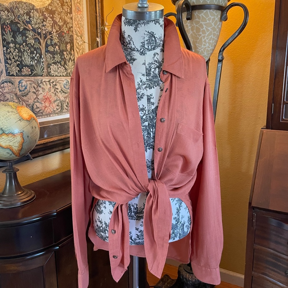 Free People button down blouse